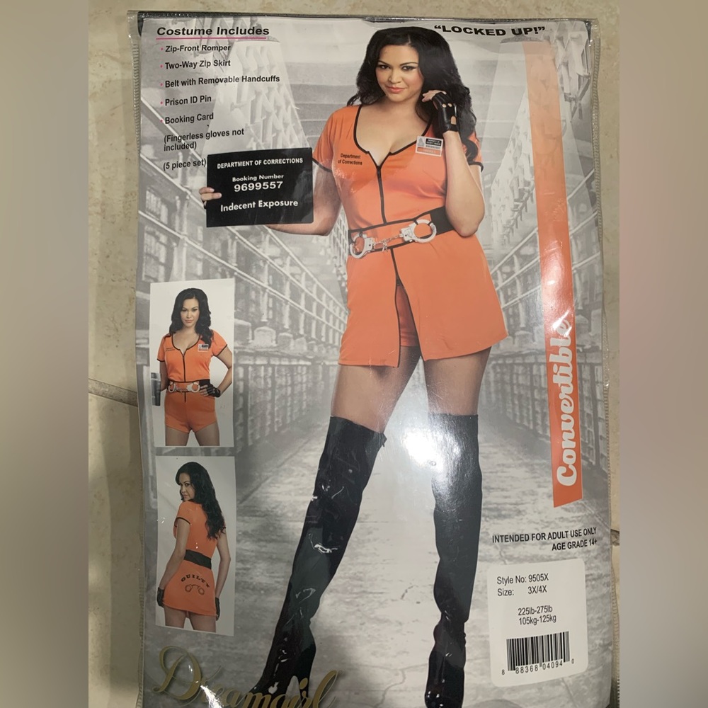 Prisoner costume - woman 3X/4X